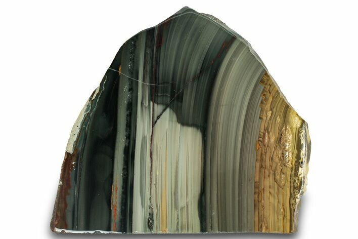 Free-Standing Polished Blue Mountain Jasper - Oregon #316131